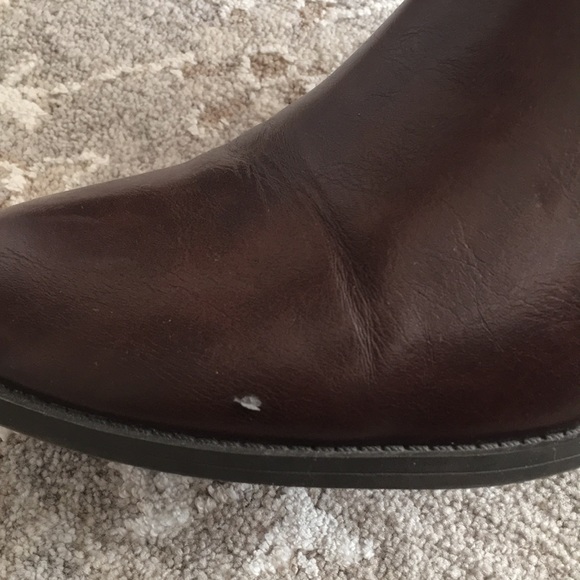 Liz Claiborne brown tall boots. Wider calf with stretch. Sz 8.5. Brown. - Picture 6 of 8
